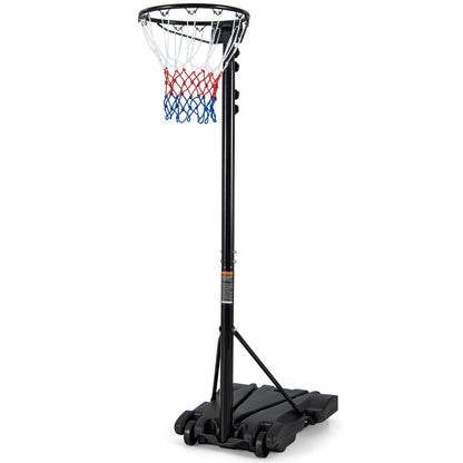 Panier De Basket-Ball Hauteur 260-305Cm Support De Basketball Mobile Avec Base Rechargeable 2 Roues Jante Résistants Aux Intempéries
